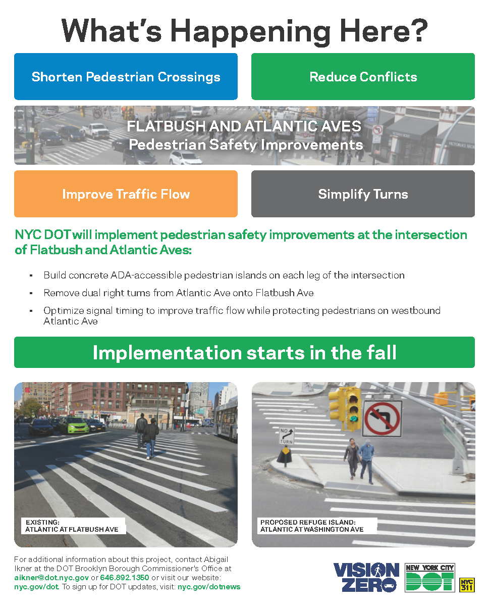 Flatbush Ave and Atlantic Ave Safety Improvements (Fall 2017